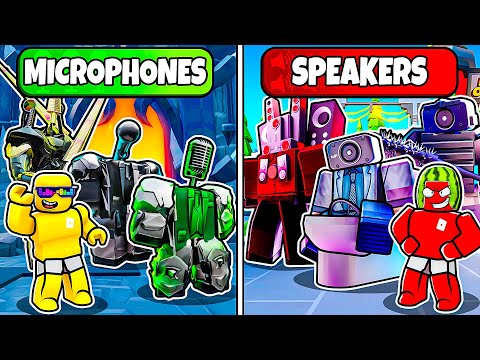 MICROPHONES vs SPEAKERS In Toilet Tower Defense