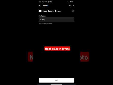 Node sales in crypto blum code