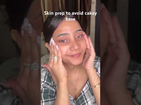 Skinprep for makeup to avoid cakey base #skinprep  #makeuptipsandtricks #makeuptipsforbeginners #yt