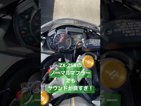 ZX-25Rってノーマルでも爆音すぎる件。 #2023 #zx25r #shorts