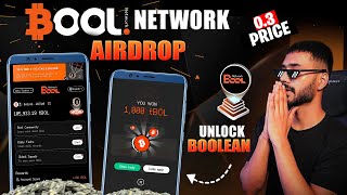 BOOL NETWORK AIRDROP || BOOLEAN  BADGE UNLOCK || $BOL Token Price || Listing Date Bool Airdrop