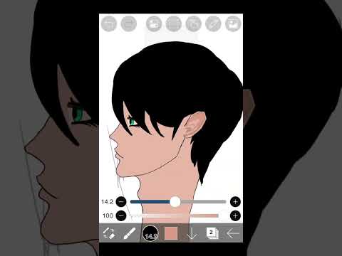 How I draw tutorial (Shading, side view) sorry it goes fast