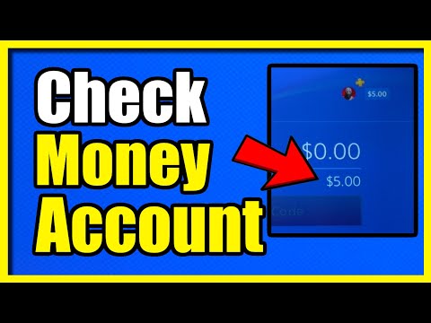 How to Check Money on PS4 Account (Wallet Balance)