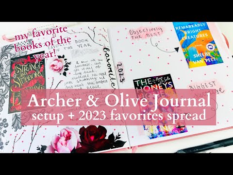 2024 Journal Setup & 2023 Favorites Spread! | Best Books, TV & My Spotify Wrapped! | Archer & Olive