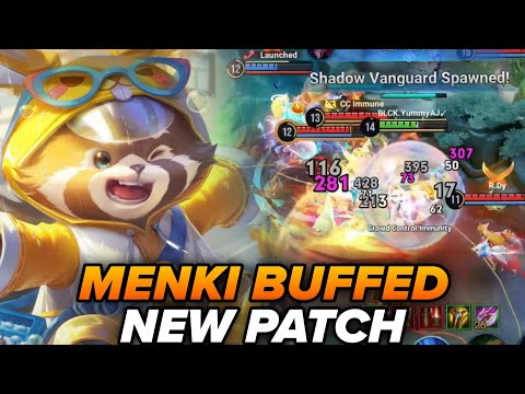 MENKI BUFFED NEW PATCH! TANK BUILD JUNGLE - HONOR OF KINGS