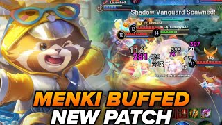 MENKI BUFFED NEW PATCH! TANK BUILD JUNGLE - HONOR OF KINGS