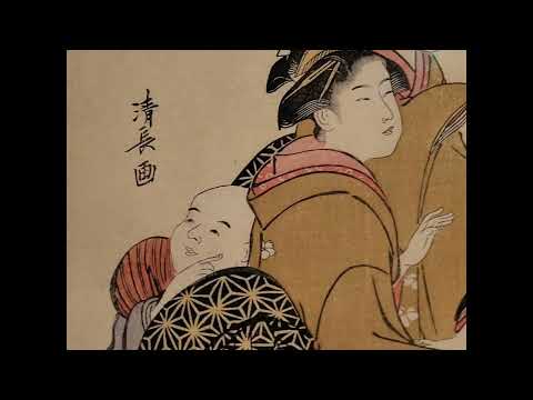 鳥居清長 Toni Kiyonaga(1752~1815)《女風俗十寸鏡 女房の外出》間判 錦絵 一枚 32.9×22.2江戸時代・18世紀 1788年頃 東京国立博物館蔵