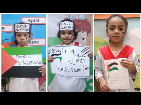 "Solidarity with Palestine and the people of Gaza" activity at School l Palestine Activity at School