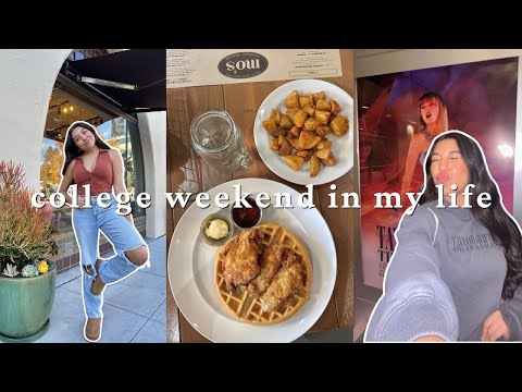 a college weekend in my life at sjsu | era's tour movie, sj night life, birthday celebrations