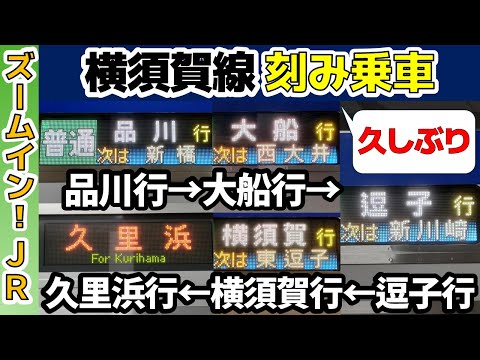 【久しぶり!!】横須賀線を品川行→大船行→逗子行…と刻み乗車！！