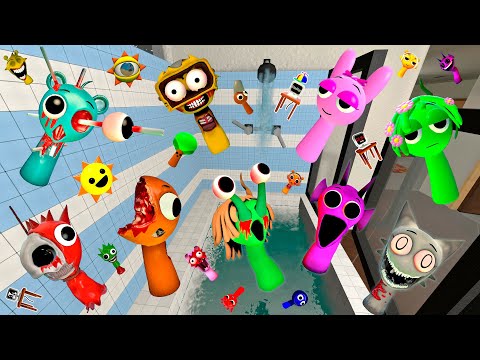 🚽 TOILET ALL INCREDIBOX SPRUNKI SONG FAMILY SPARTAN KICKING in Garry's Mod !