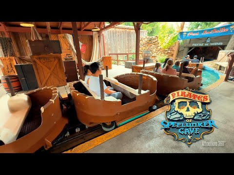 Six flags Pirates Boat Dark Ride | Pirates of Speelunker Cave