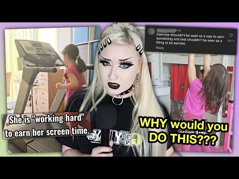 TikTok Mom MAKES Kid Exercise FOR SCREEN TIME..