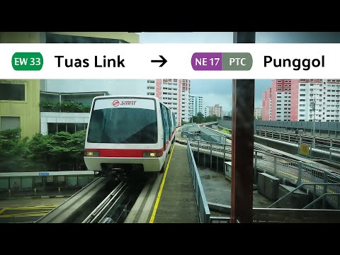 SG MRT Season 4 Ep 4. | (EW33) Tuas Link - (NE17) Punggol