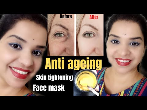 homemade anti-ageing skin tightening face mask for wrinkle free younger looking skin with banana