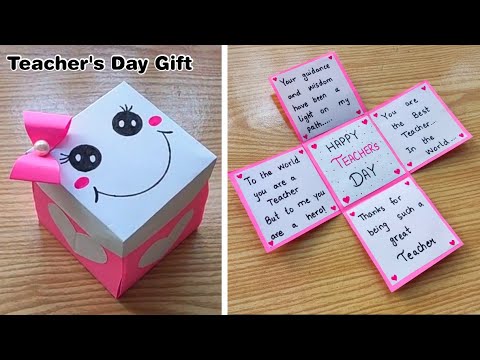 DIY : Beautiful Teacher's Day Gift Box / How to make teachers day explosion box / teachers day gift