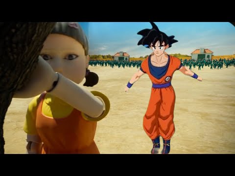 Toca Toca Dance JOINS Squid Game | Goku dance