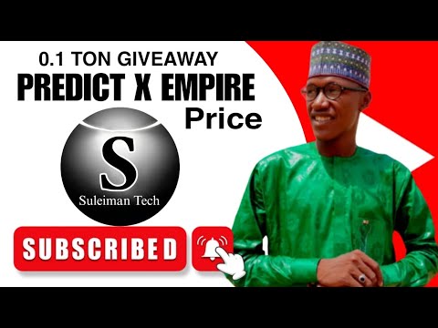 Predict X Empire Price & Win 0.1 TON YouTube Giveaway