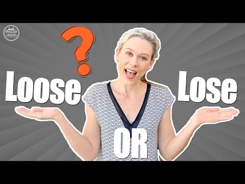 Loose vs lose? | Confused English words | English Gramma | English with Jackie #short