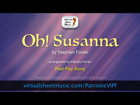 Oh! Susanna for violin or voice and piano - Sheet Music Play-Along