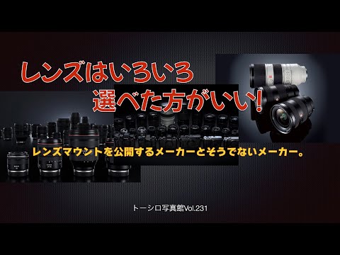 【マウントの話】たとえばSONYとCanonの違い。選択肢は多いほうがいいと思うんだけど…