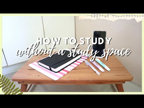 how to study without a study space 🪑  || tips on studying without a permanent desk 🙇🏻‍♀️