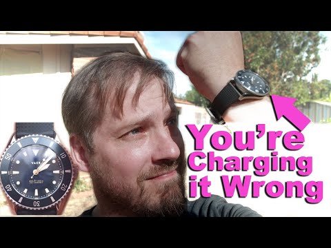 You're charging your watch wrong!  The Vaer D4 Solar