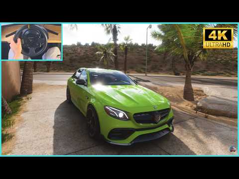 Forza Horizon 5 - BRABUS 800 Mercedes AMG E63S | Steering Wheel Gameplay [4K]