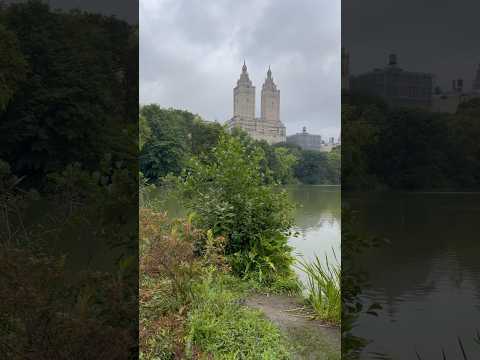 Captivating view of the San Remo and the Beresford from Central Park’s serene lake, NYC! #travel