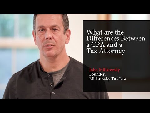 What are the Differences Between a CPA and a Tax Attorney