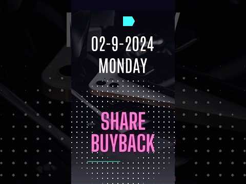 Current Buyback Offers: 2-Sep-2024 #buybackofshares #stockmarket #nseindia #bseindia #nse #bse