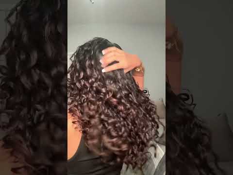 taking curls out of bonnet #curls