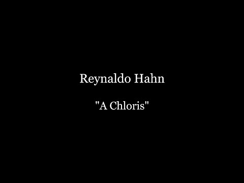 Reynaldo Hahn - A Chloris - Piano Accompaniment / Karaoke