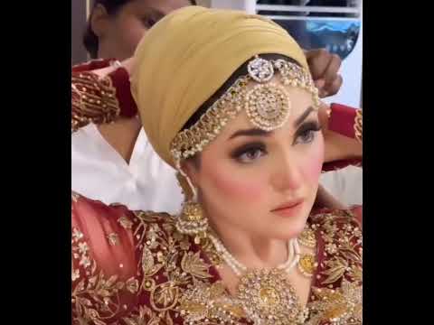 Beautiful makeup look for hijab bride😍