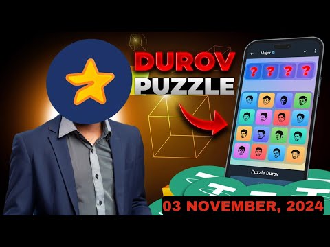 MAJOR PUZZLE DUROV 03 NOV, 2024 || How To Play and Today's Puzzle Codes