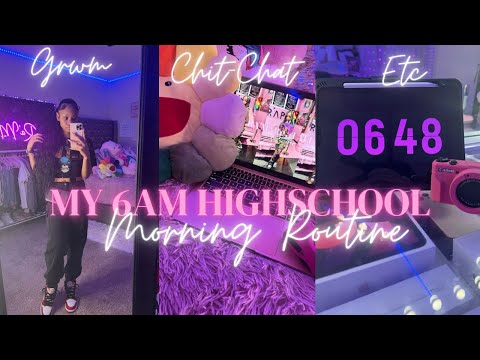 MY REALISTIC 6AM HIGH SCHOOL MORNING ROUTINE☆ | grwm, chit chats,  skin care || Ra’Mariah Alexia