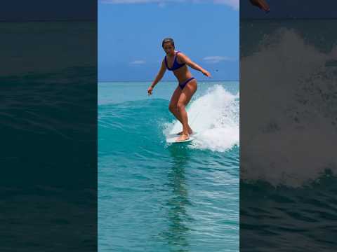 Taylor on a few waves in Waikīkī