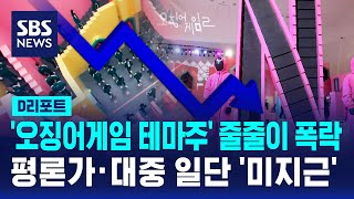 '오징어게임 테마주' 줄줄이 폭락…평론가·대중 일단 '미지근' / SBS / #D리포트