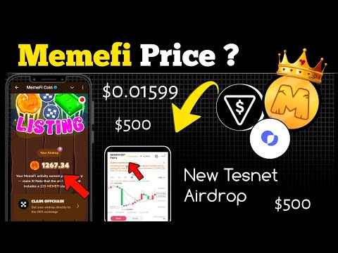 Memefi New latest updates price Sell prediction 🔥|| 3 New Airdrop Big $500