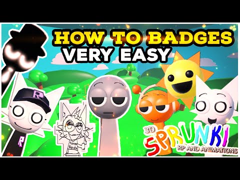 Game Pass VIP Mustard Computer And How to get Badges in 3D Sprunki RP And | Roblox