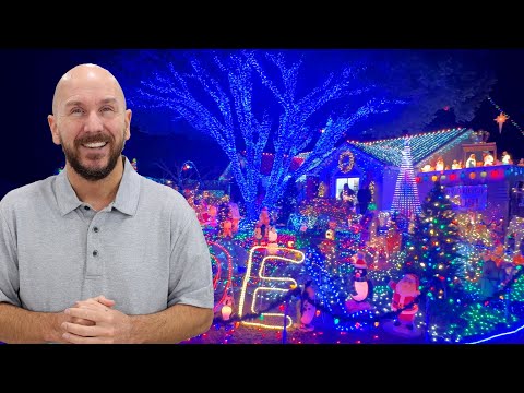 Merry Christmas Happy Holidays and Awesome Christmas Lights 2024