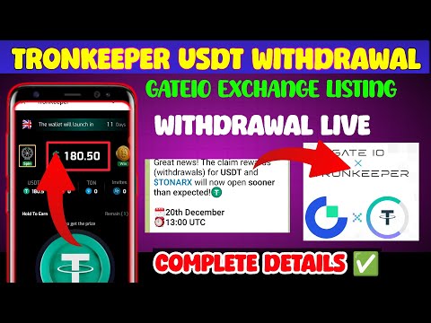 Tronkeeper Listing Gate io || Tronkeeper usdt withdraw start ||Tronkeeper withdraw l tonkeeper