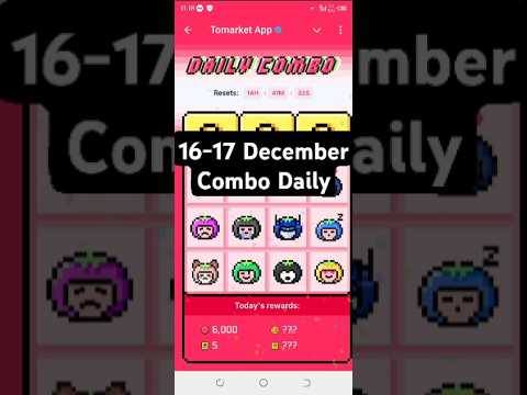 Tomarket daily combo today 🍅 | Tomarket 17 December daily combo 🗓️ | Tomarket combo