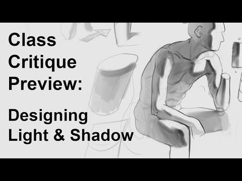 Analytical Figure Drawing Critique excerpt: Designing Light and Shadow