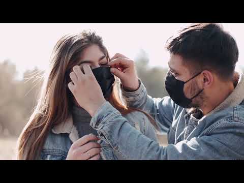 Boyfriend Adjusts Mask | Copyright Free Video Footage