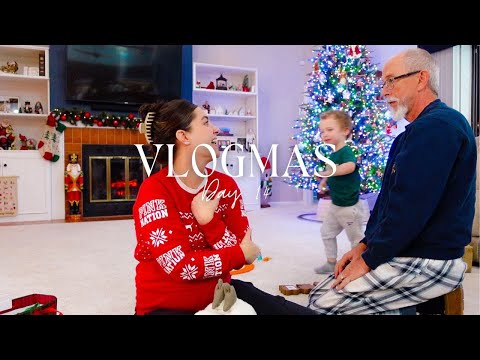 Liam Opens A Gift, Parenting, & Christmas Table Setting | Vlogmas Day 14