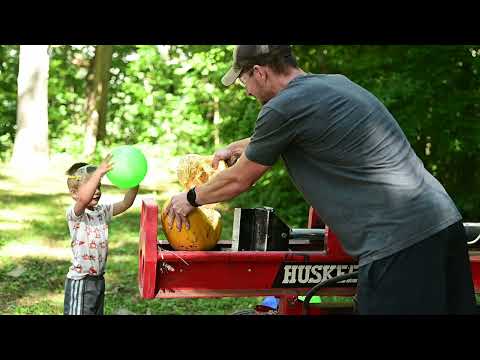 Crushing things with our 22 Ton Log Splitter.