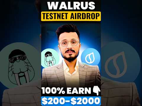 Walrus testnet Airdrop Claim $500 || Walrus Airdrop join step by step || Sui network Airdrop