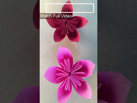 How To Make Easy Paper Flowers | DIY paper flowers| Flower Making | Paper Craft | Origami #shorts