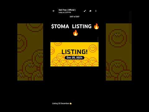 Tomato Airdrop Listing Date